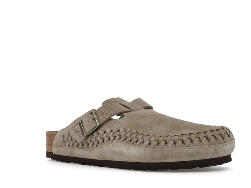 Birkenstock Boston Braided Suede Kith Taupe