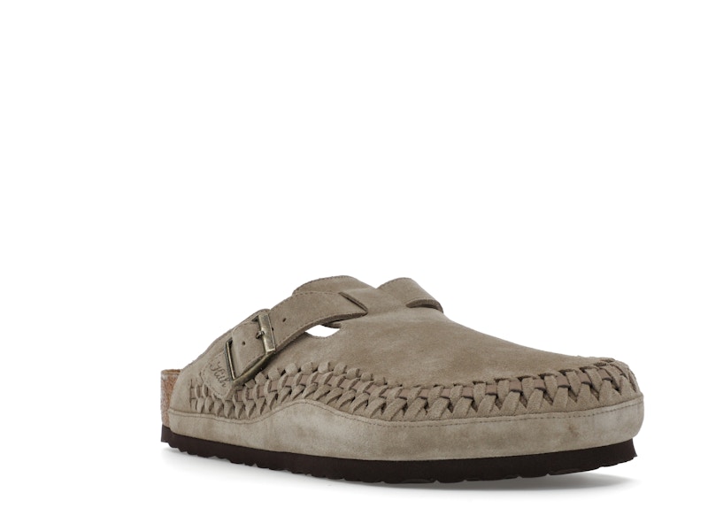 Birkenstock Boston Braided Suede Kith Taupe