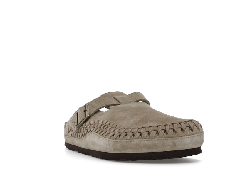 Birkenstock Boston Braided Suede Kith Taupe