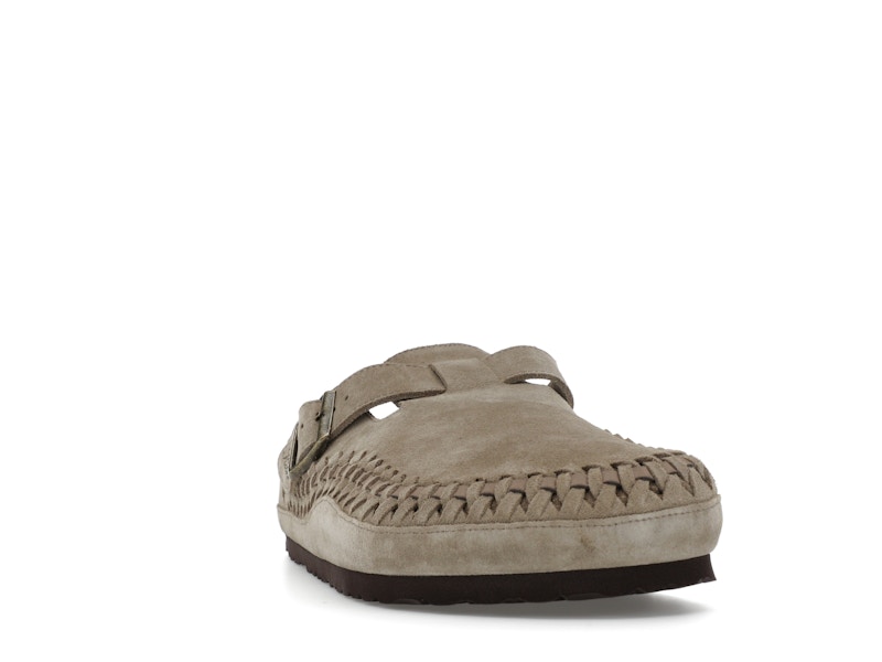 Birkenstock Boston Braided Suede Kith Taupe