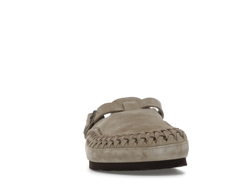Birkenstock Boston Braided Suede Kith Taupe