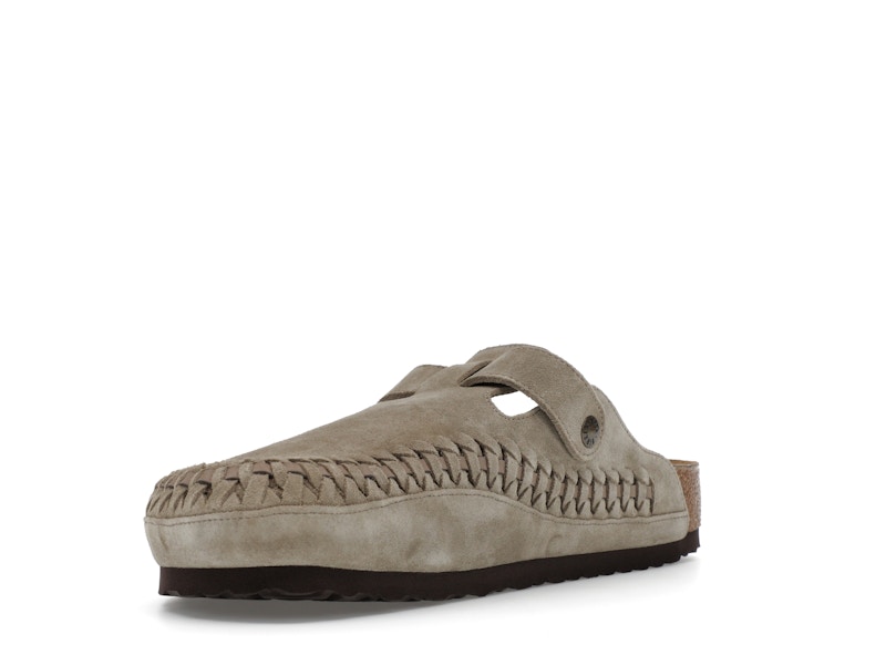 Birkenstock Boston Braided Suede Kith Taupe