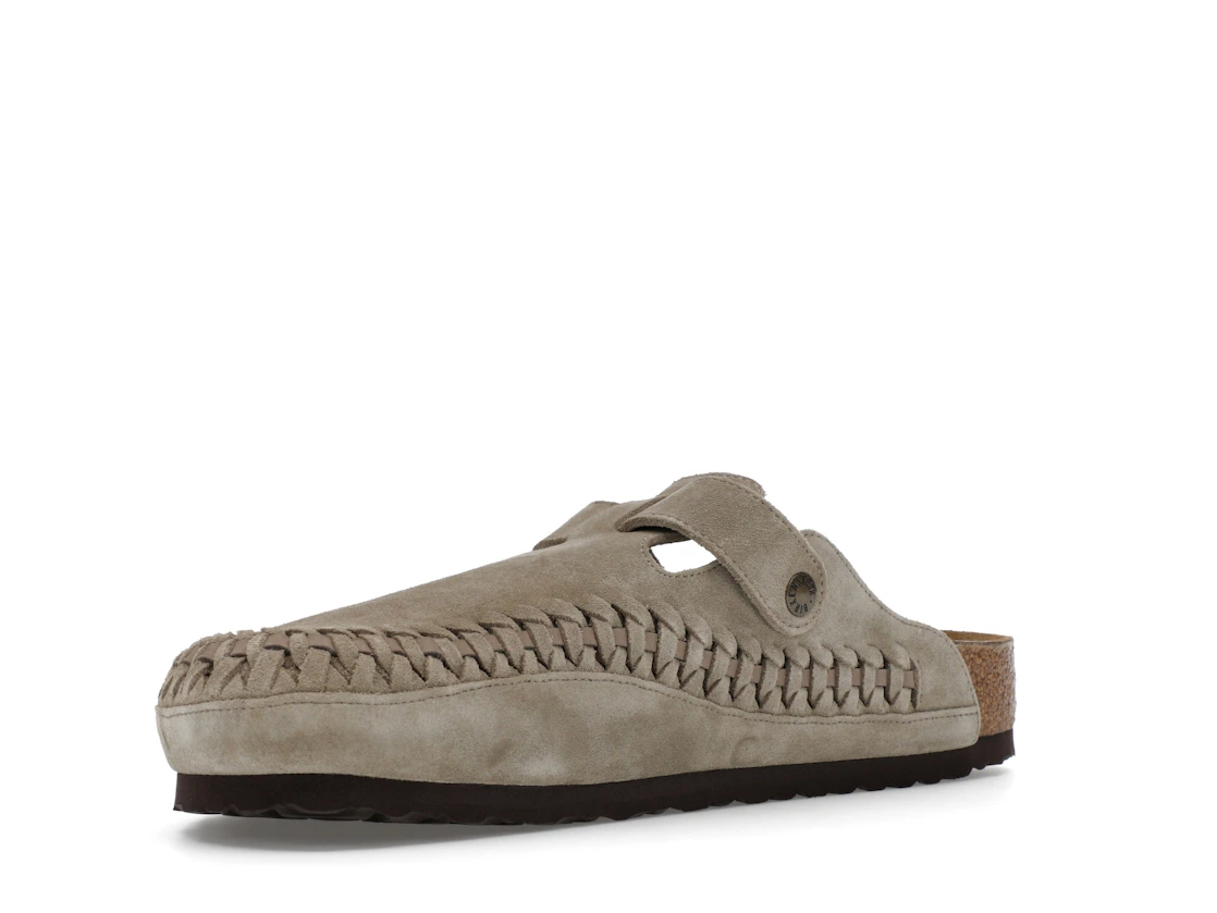 Birkenstock Boston Braided Suede Kith Taupe