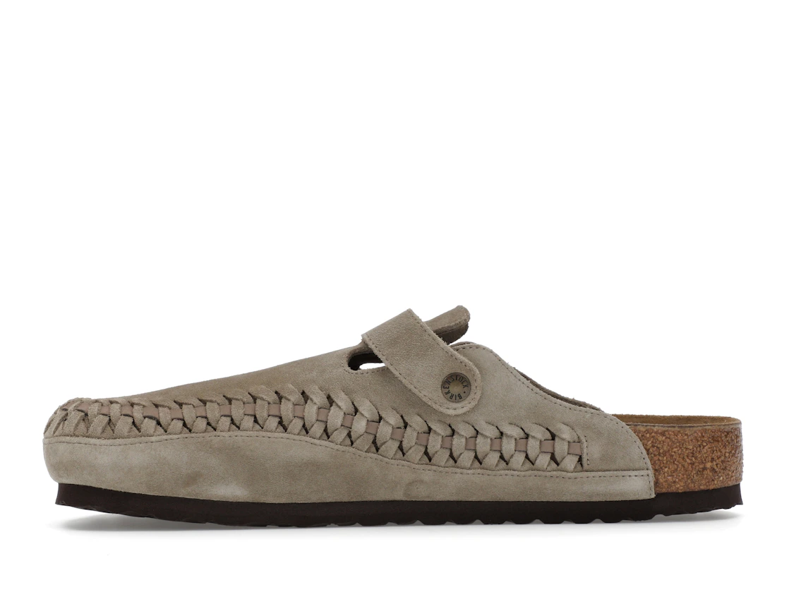 Birkenstock Boston Braided Suede Kith Taupe