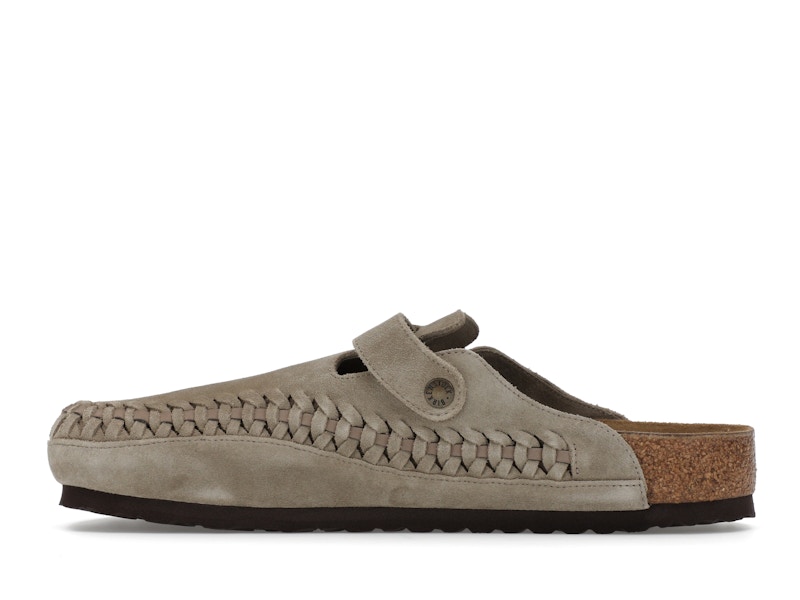 Birkenstock Boston Braided Suede Kith Taupe