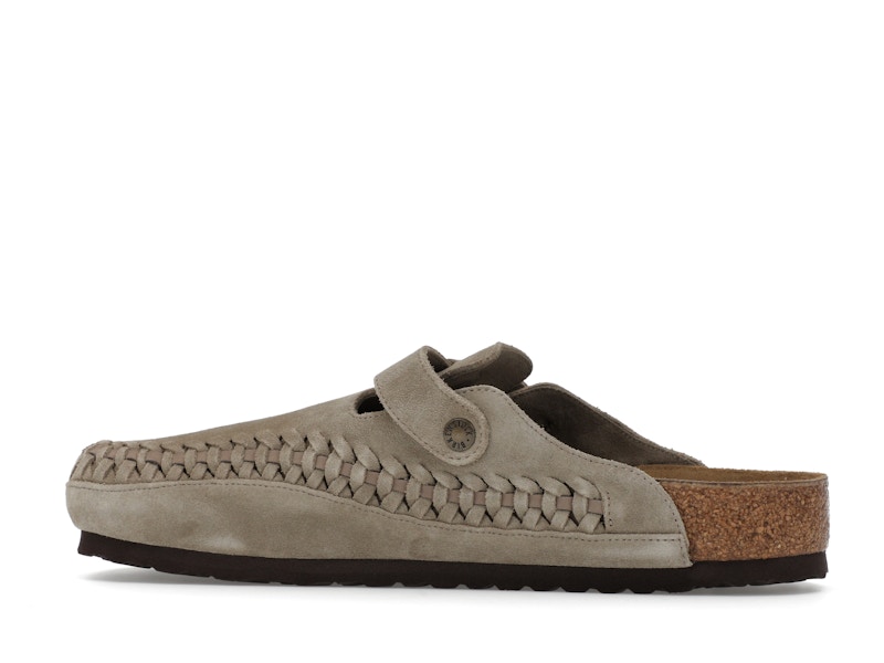 Birkenstock Boston Braided Suede Kith Taupe