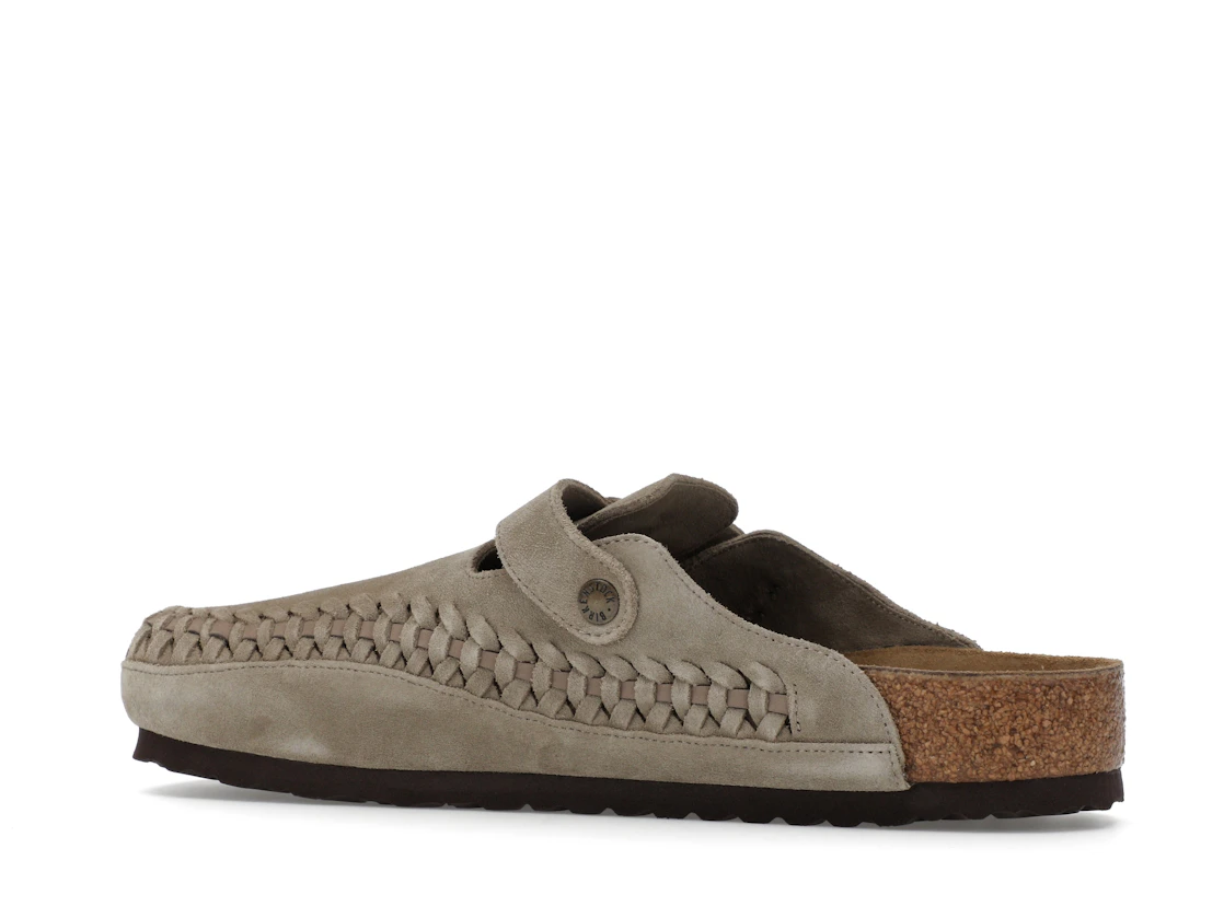 Birkenstock Boston Braided Suede Kith Taupe