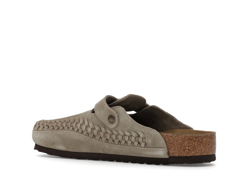 Birkenstock Boston Braided Suede Kith Taupe