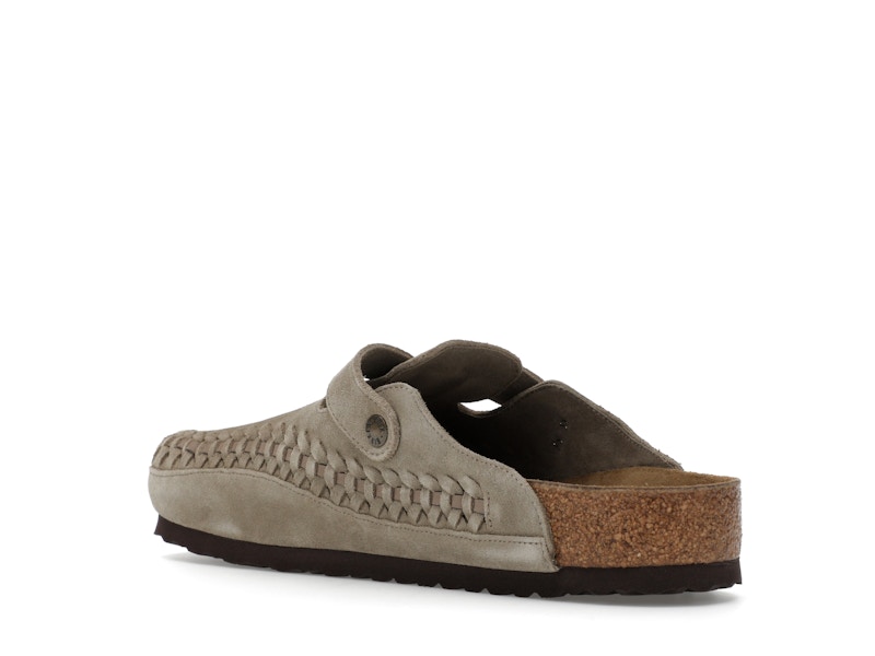 Birkenstock Boston Braided Suede Kith Taupe