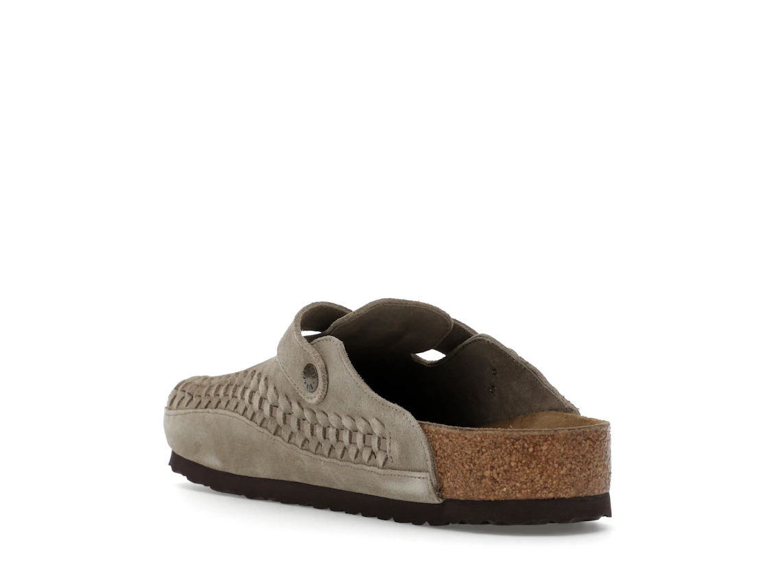 Birkenstock Boston Braided Suede Kith Taupe
