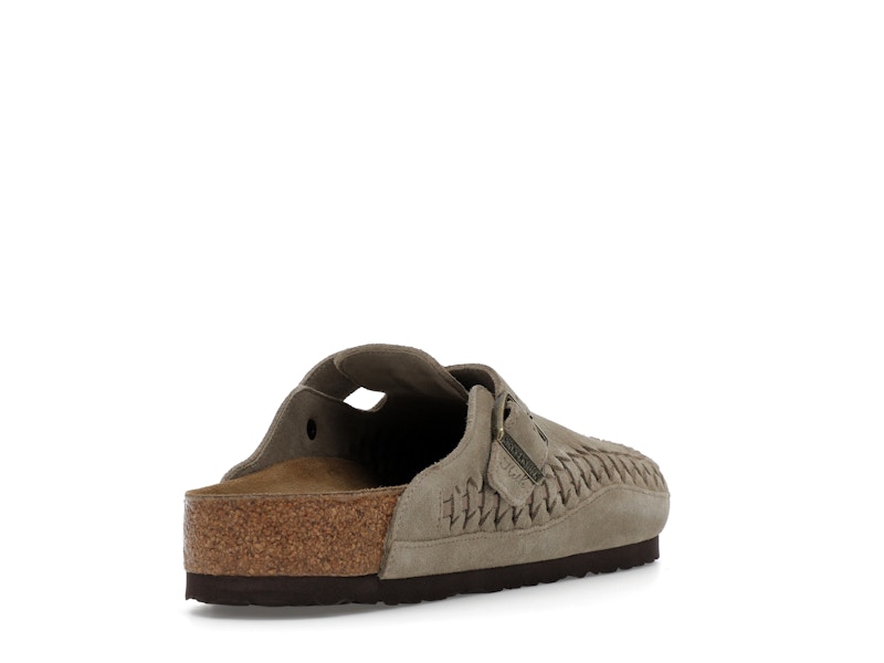 Birkenstock Boston Braided Suede Kith Taupe