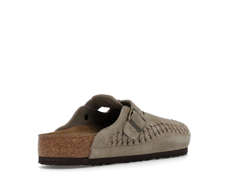 Birkenstock Boston Braided Suede Kith Taupe