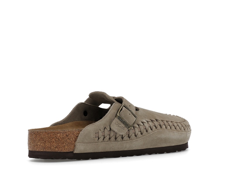 Birkenstock Boston Braided Suede Kith Taupe