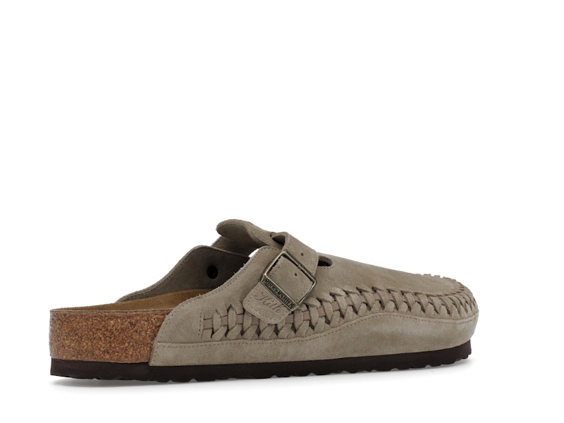 Birkenstock Boston Braided Suede Kith Taupe