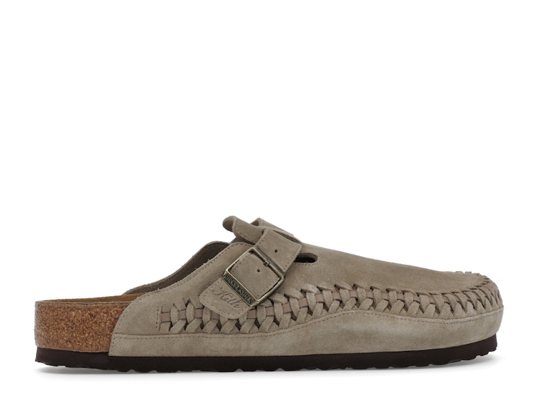 Birkenstock Boston Braided Suede Kith Taupe