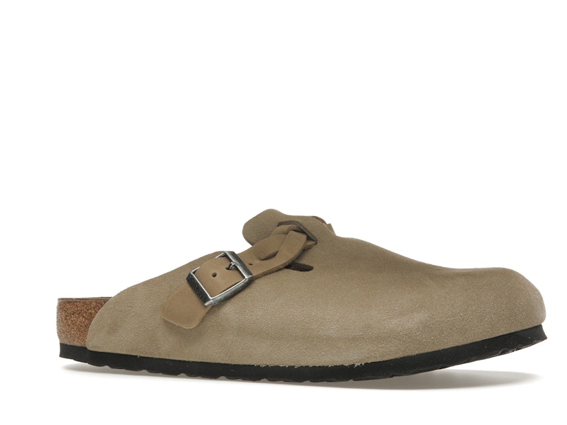 Birkenstock Boston Braided Suede Taupe