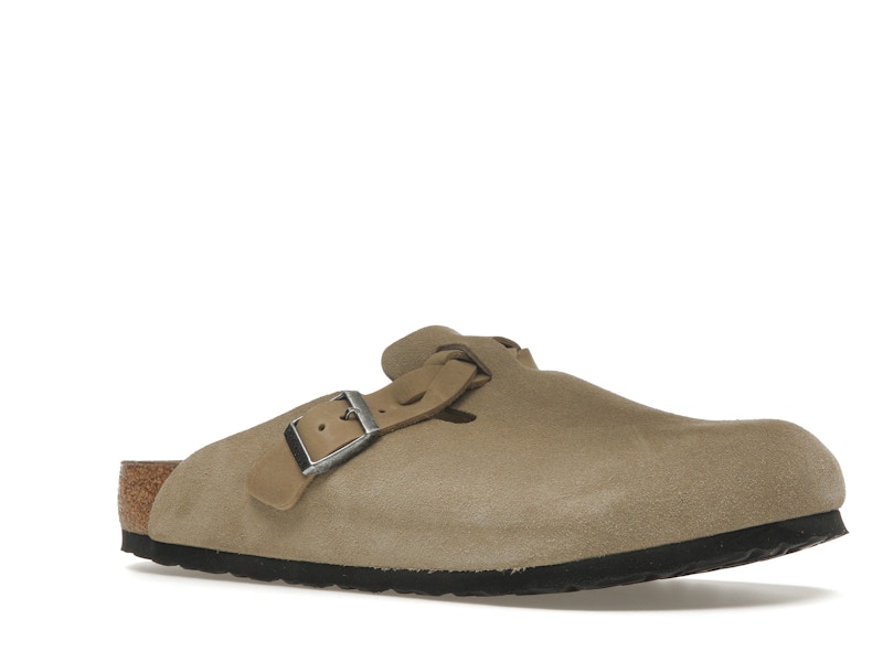 Birkenstock Boston Braided Suede Taupe