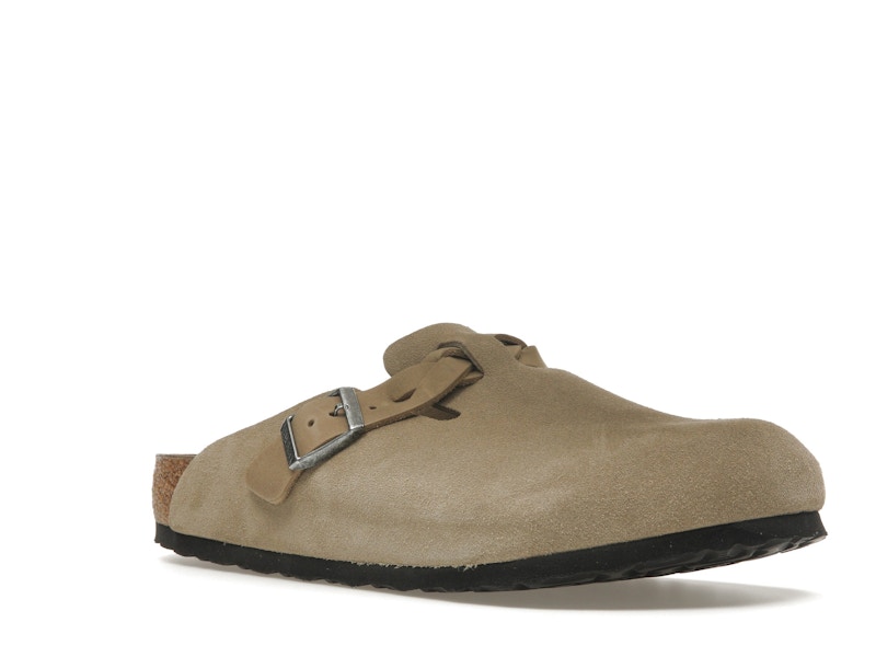Birkenstock Boston Braided Suede Taupe
