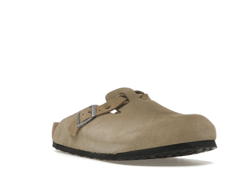 Birkenstock Boston Braided Suede Taupe