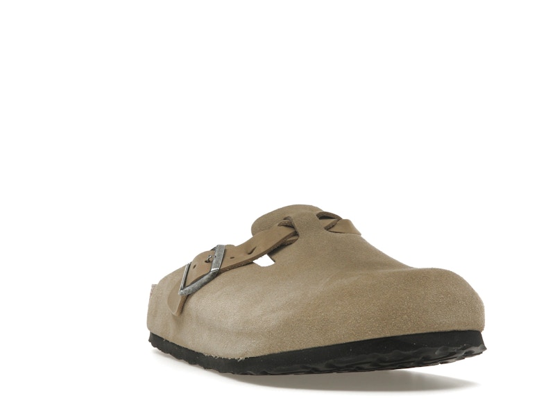 Birkenstock Boston Braided Suede Taupe