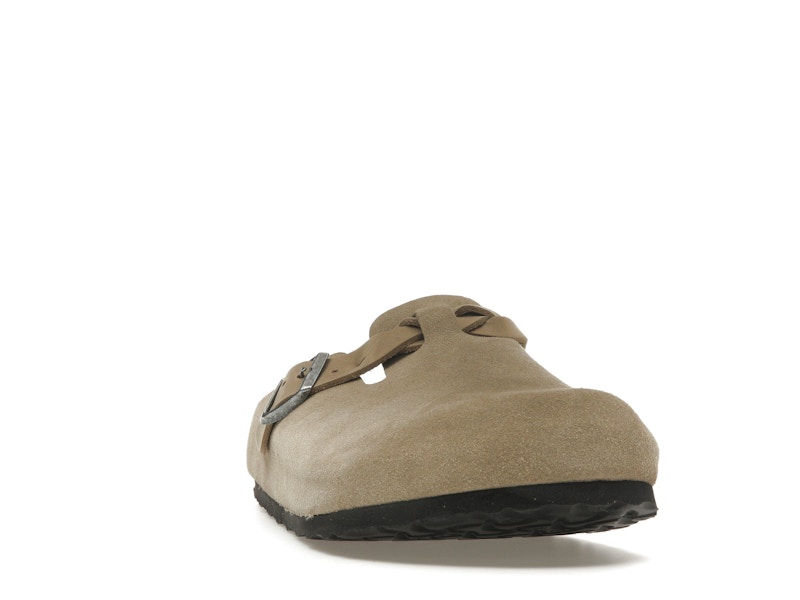 Birkenstock Boston Braided Suede Taupe
