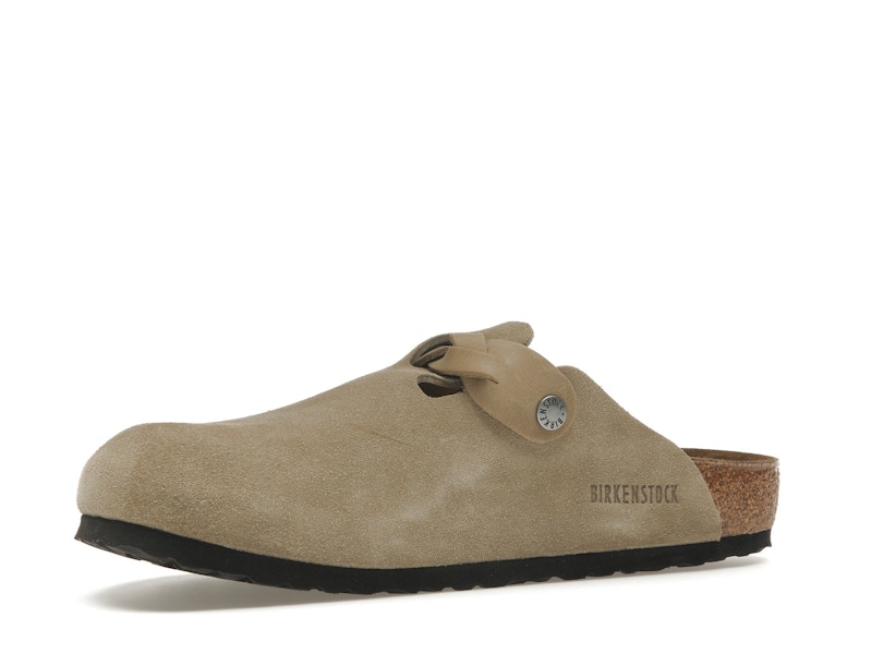 Birkenstock Boston Braided Suede Taupe