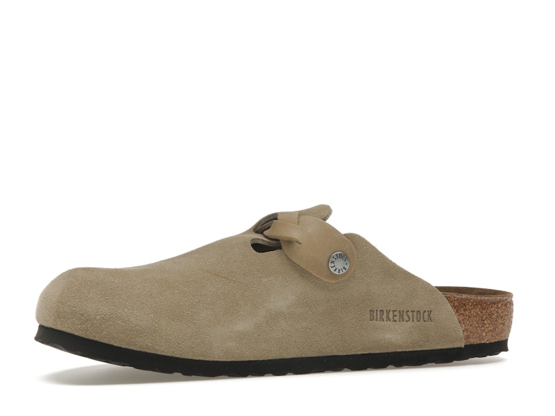 Birkenstock Boston Braided Suede Taupe