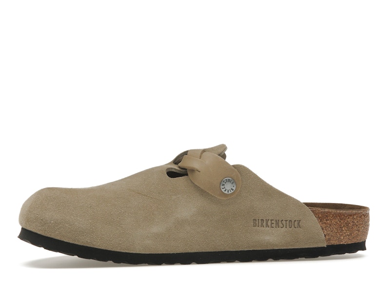 Birkenstock Boston Braided Suede Taupe
