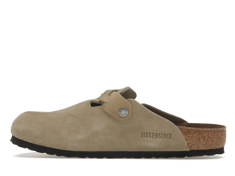 Birkenstock Boston Braided Suede Taupe