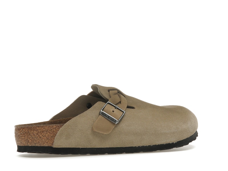 Birkenstock Boston Braided Suede Taupe