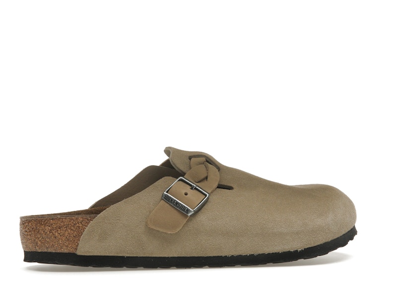 Birkenstock Boston Braided Suede Taupe