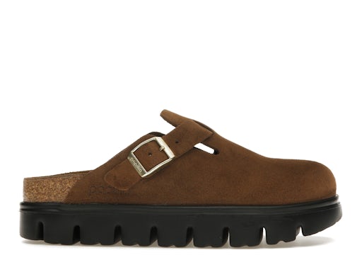Birkenstock Boston Chunky Suede Dark Tea Negro (de mujer) 0