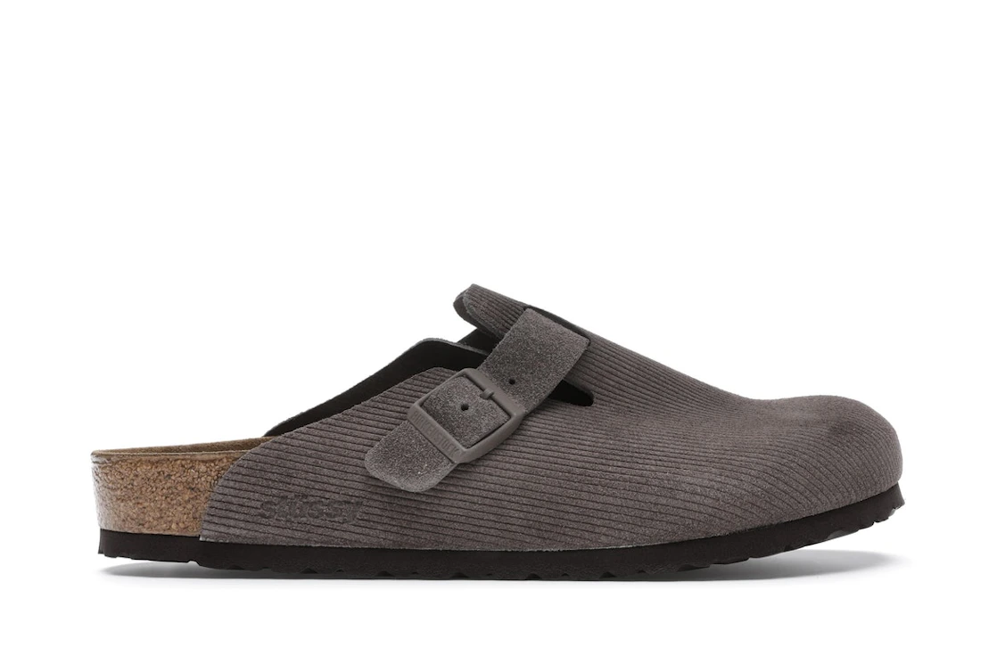 Birkenstock Boston Clogs Stussy Anthracite