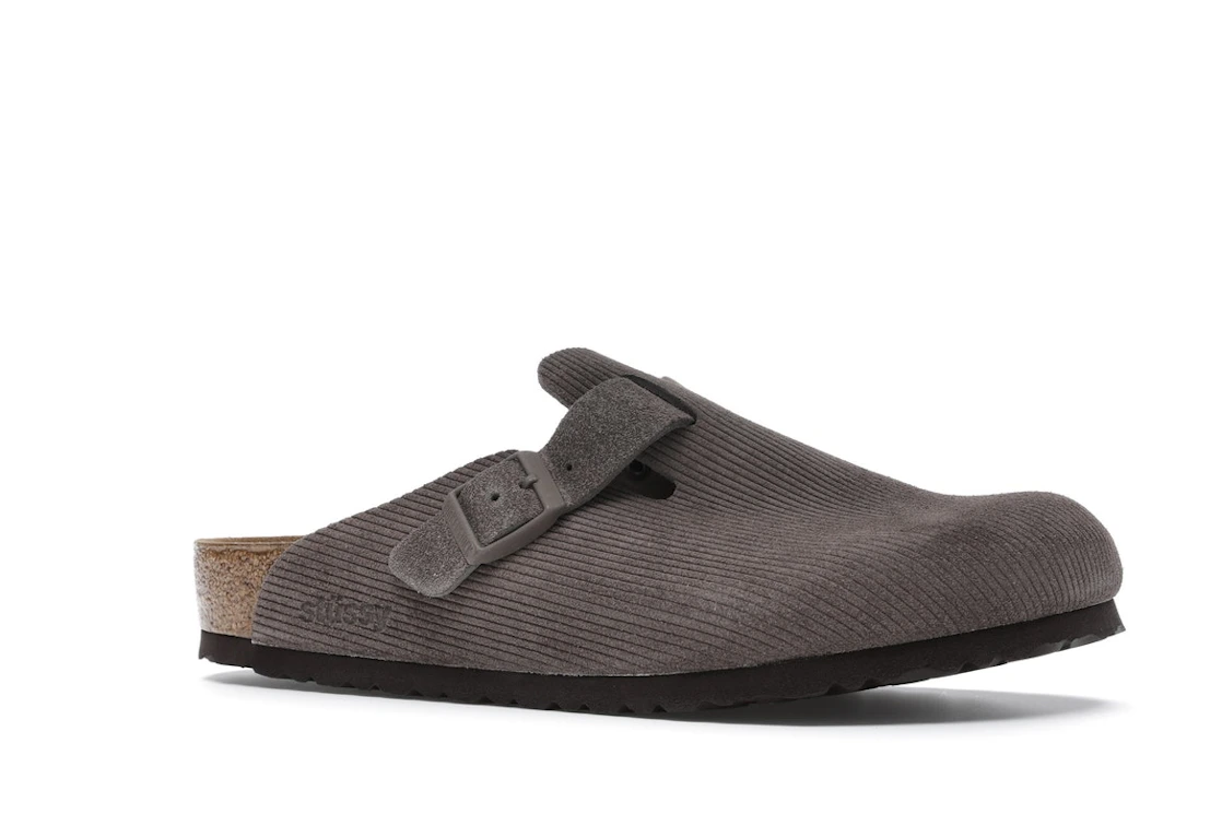 Birkenstock Boston Clogs Stussy Anthracite