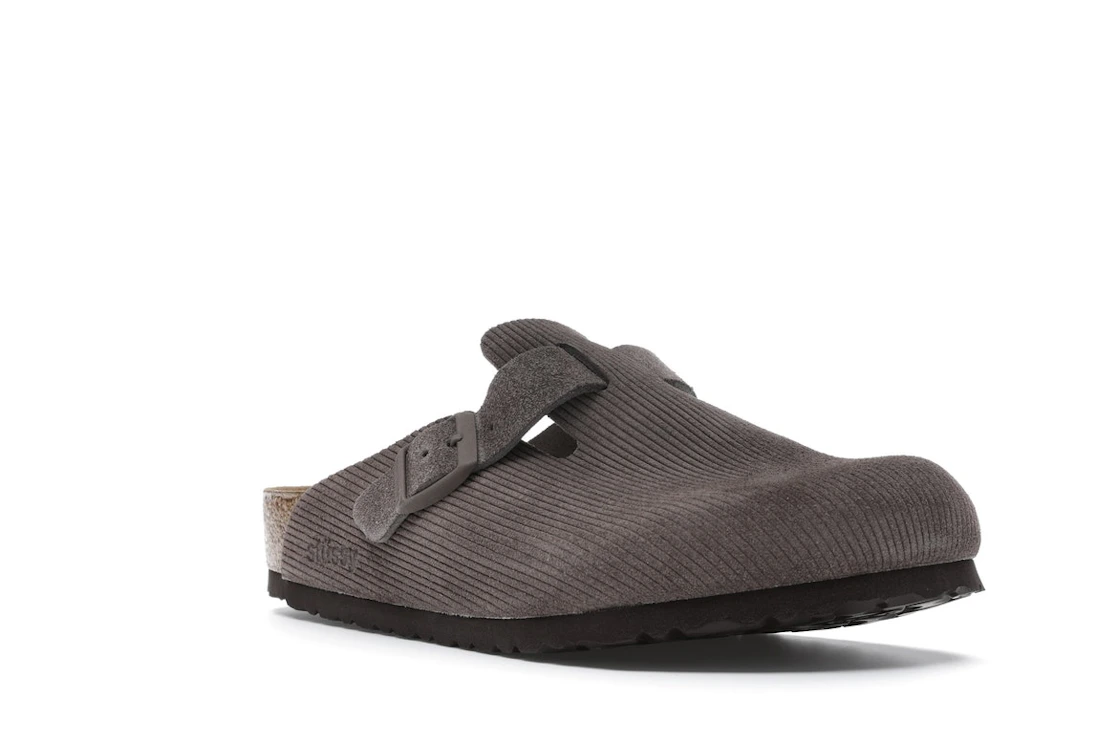 Birkenstock Boston Clogs Stussy Anthracite