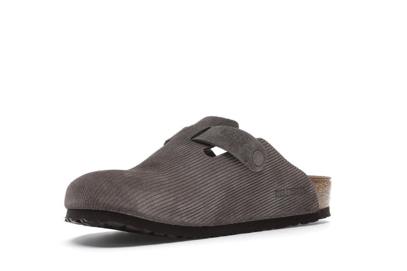 Birkenstock Boston Clogs Stussy Anthracite