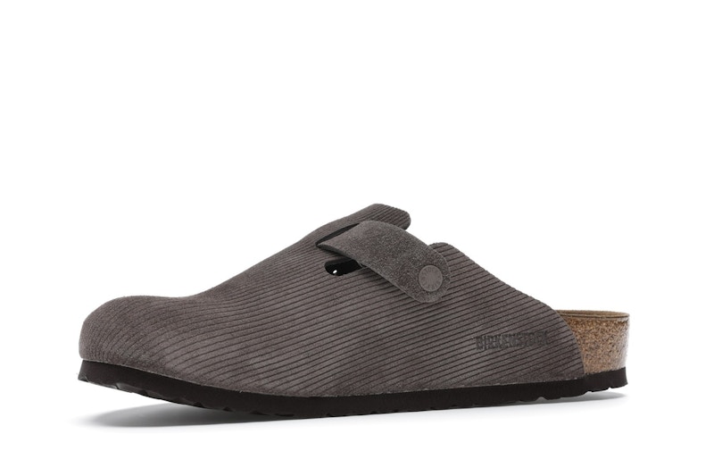 Birkenstock Boston Clogs Stussy Anthracite