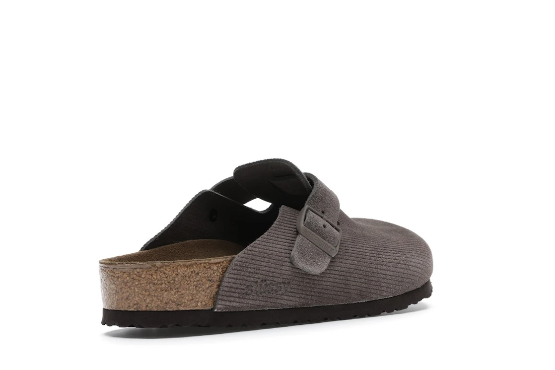 Birkenstock Boston Clogs Stussy Anthracite