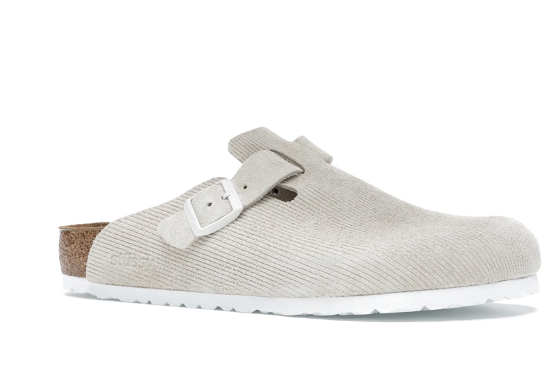 Birkenstock Boston Clogs Stussy Bone