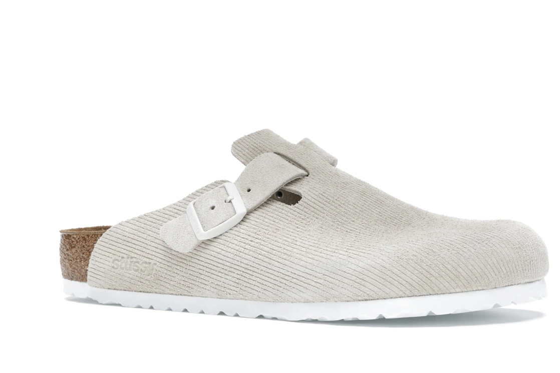 Birkenstock Boston Clogs Stussy Bone