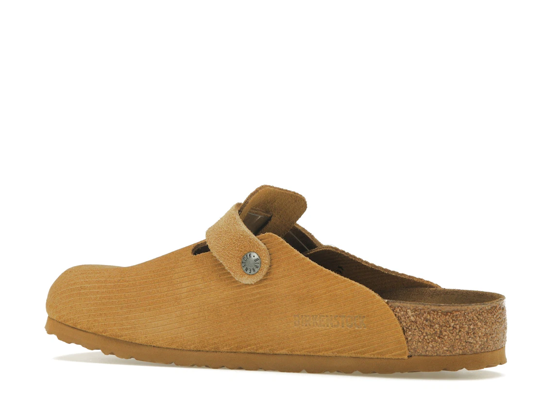 Birkenstock Boston Embossed Corduroy Suede Cork Brown