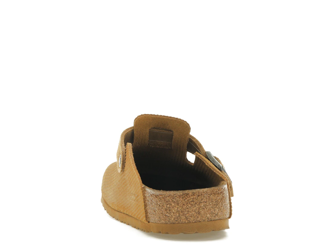Birkenstock Boston Embossed Corduroy Suede Cork Brown