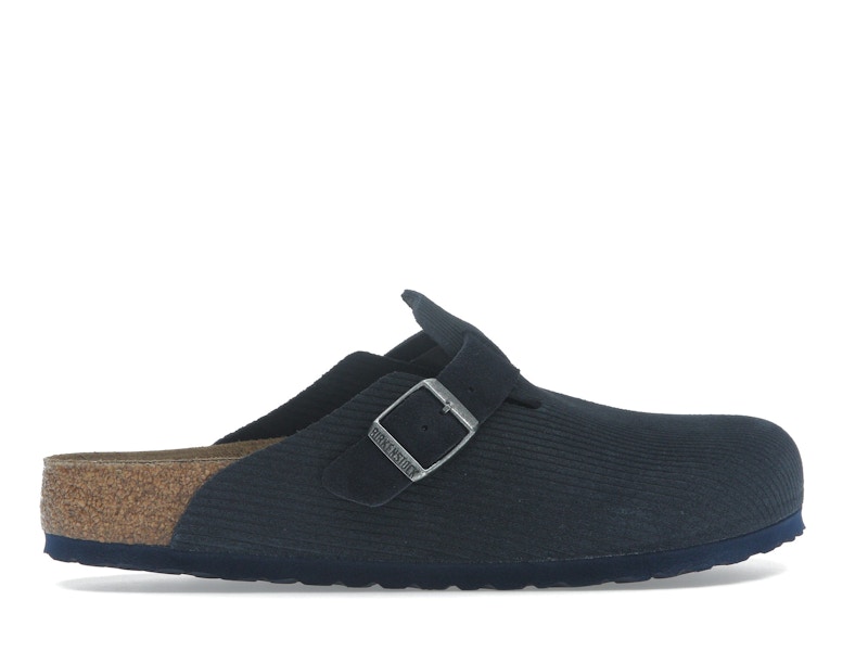 Birkenstock Boston Embossed Corduroy Suede Midnight