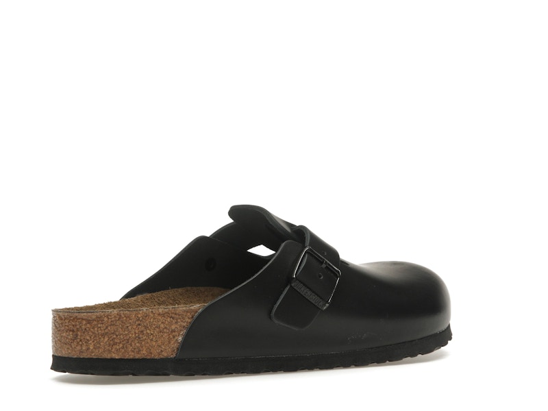 Birkenstock Boston Natural Leather Black