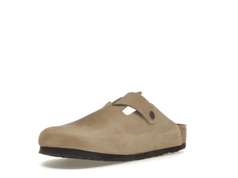 Birkenstock Boston Oiled Leather Tobacco Brown