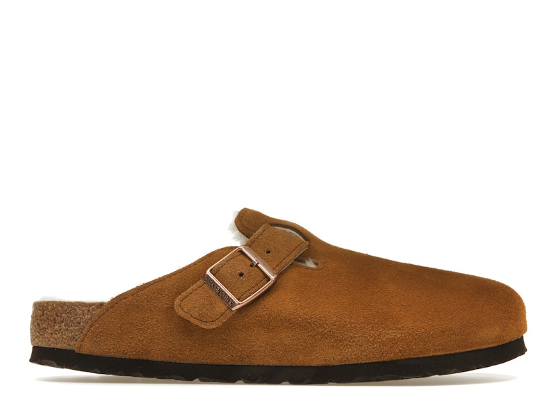 Birkenstock Boston Shearling Suede Leather Mink Men s 1001140 US