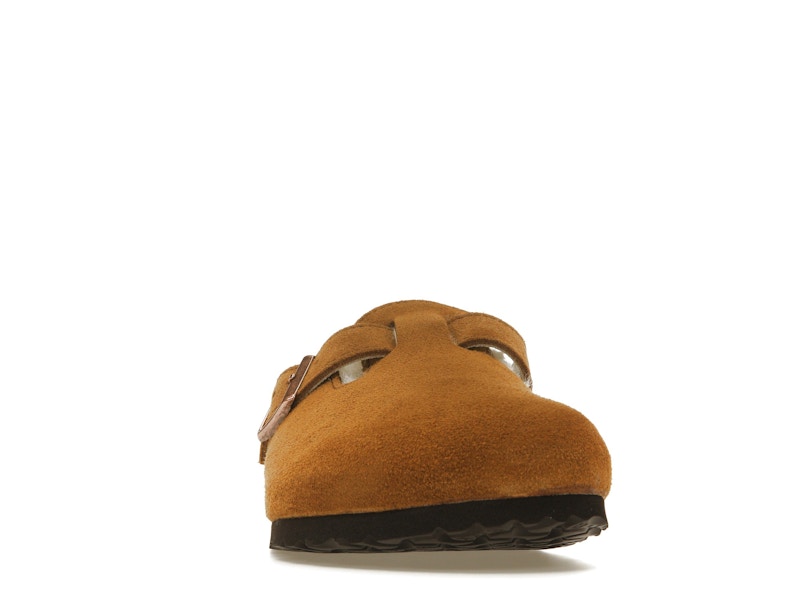 Birkenstock Boston Shearling Suede Leather Mink