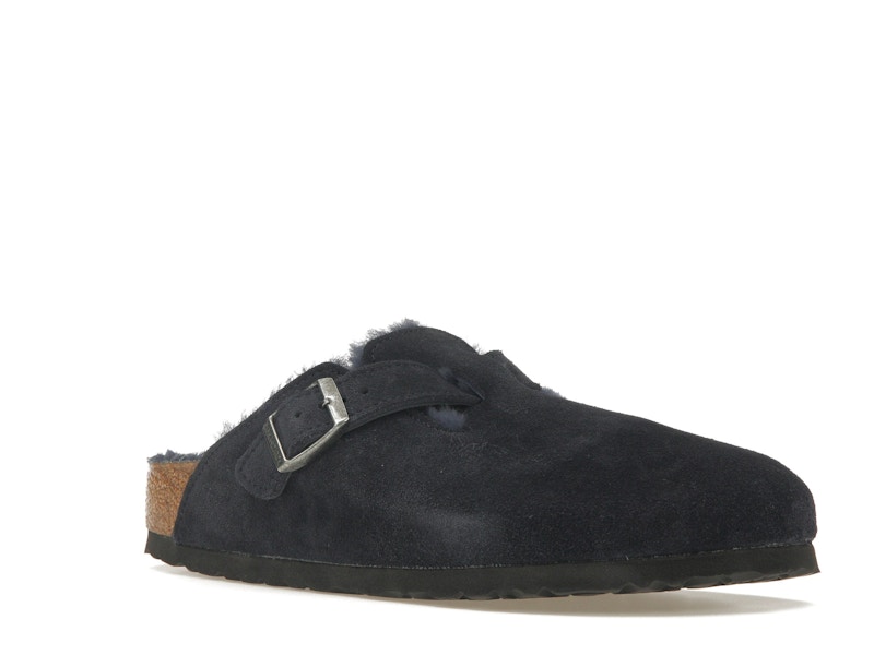 Birkenstock Boston Shearling Suede Midnight