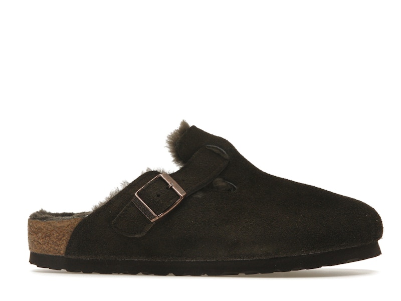 Birkenstock Boston Shearling Suede Mocha