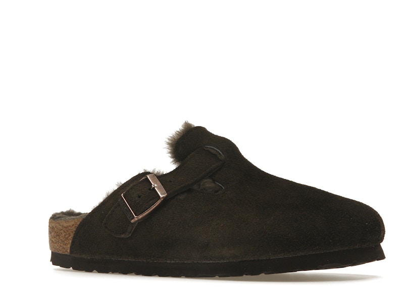 Birkenstock Boston Shearling Suede Mocha